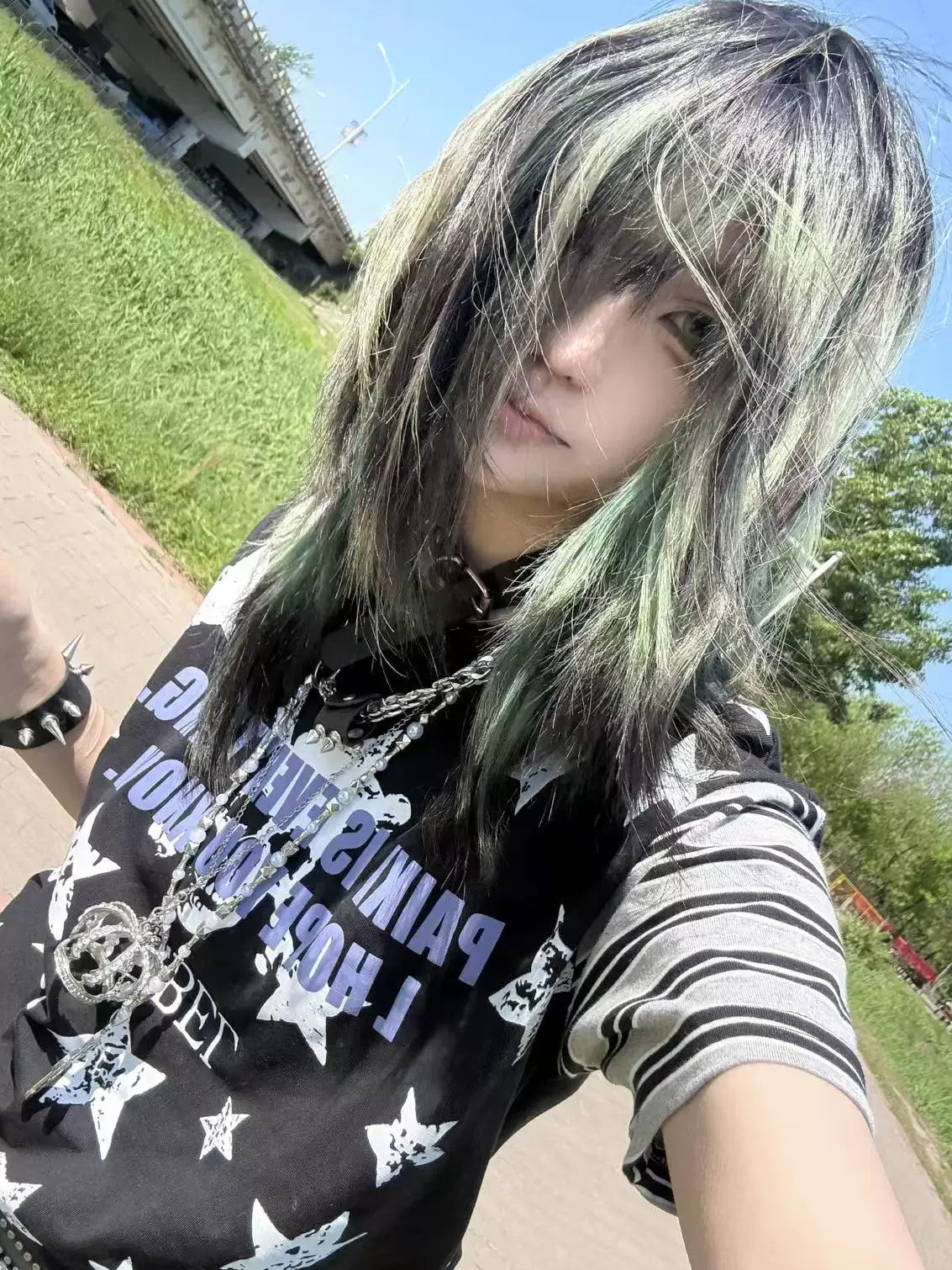 STAR SKELETON STRIPE TEE