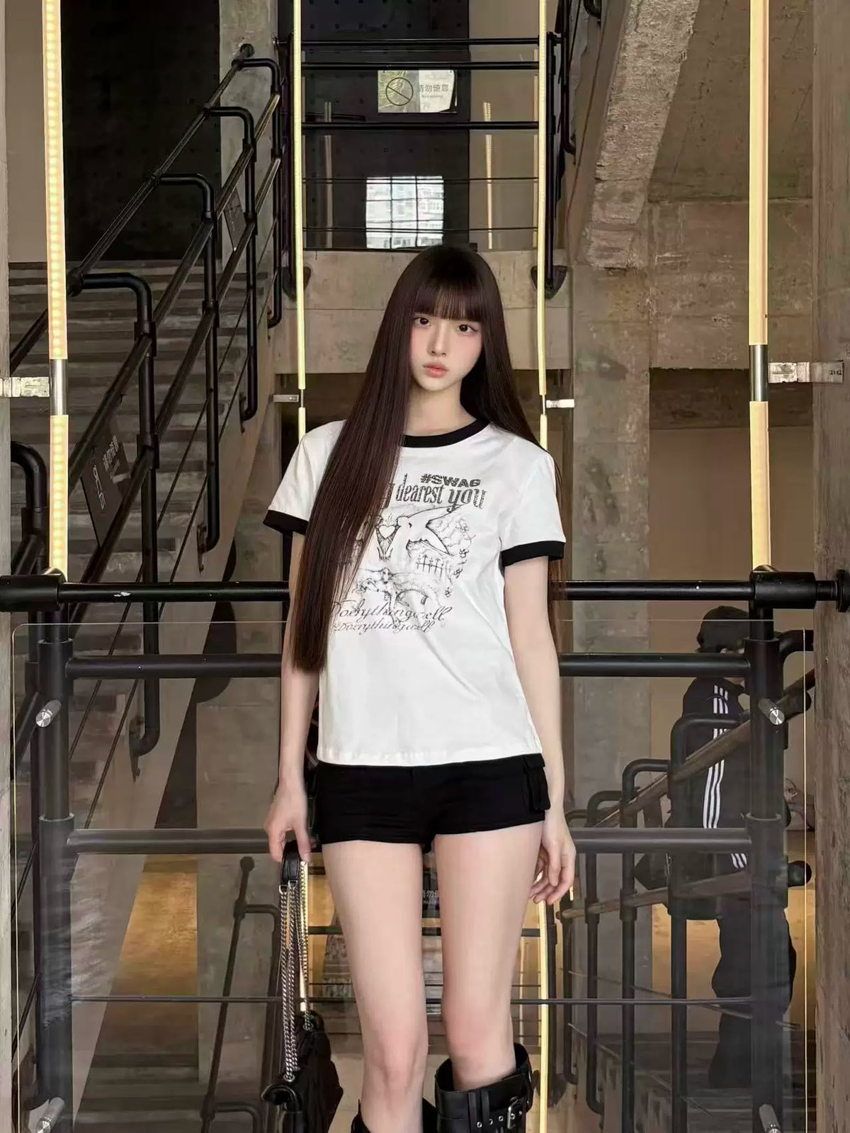 ANGEL OF LOVE SPLICED TEE