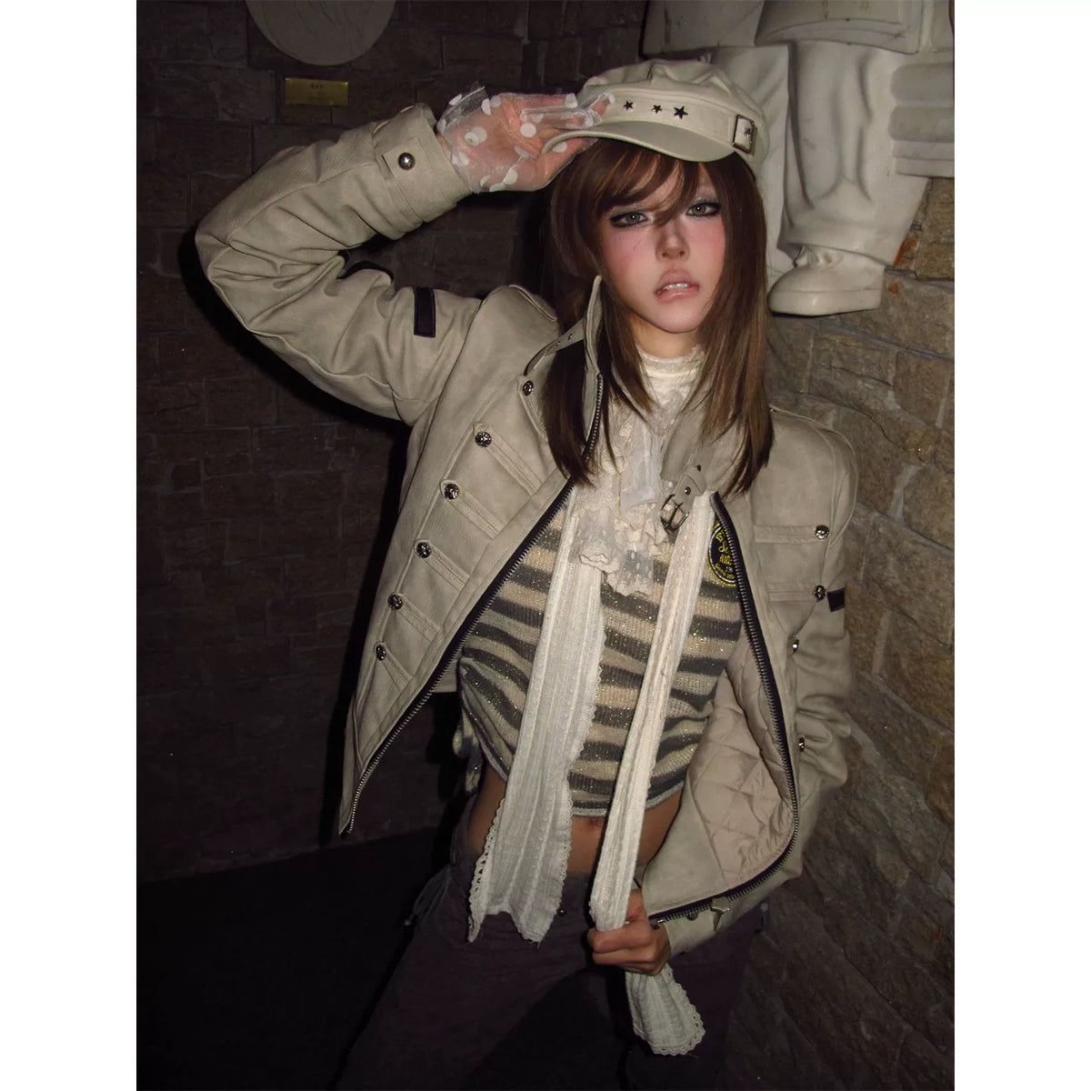 PUNK CROSS BUCKLE JACKET