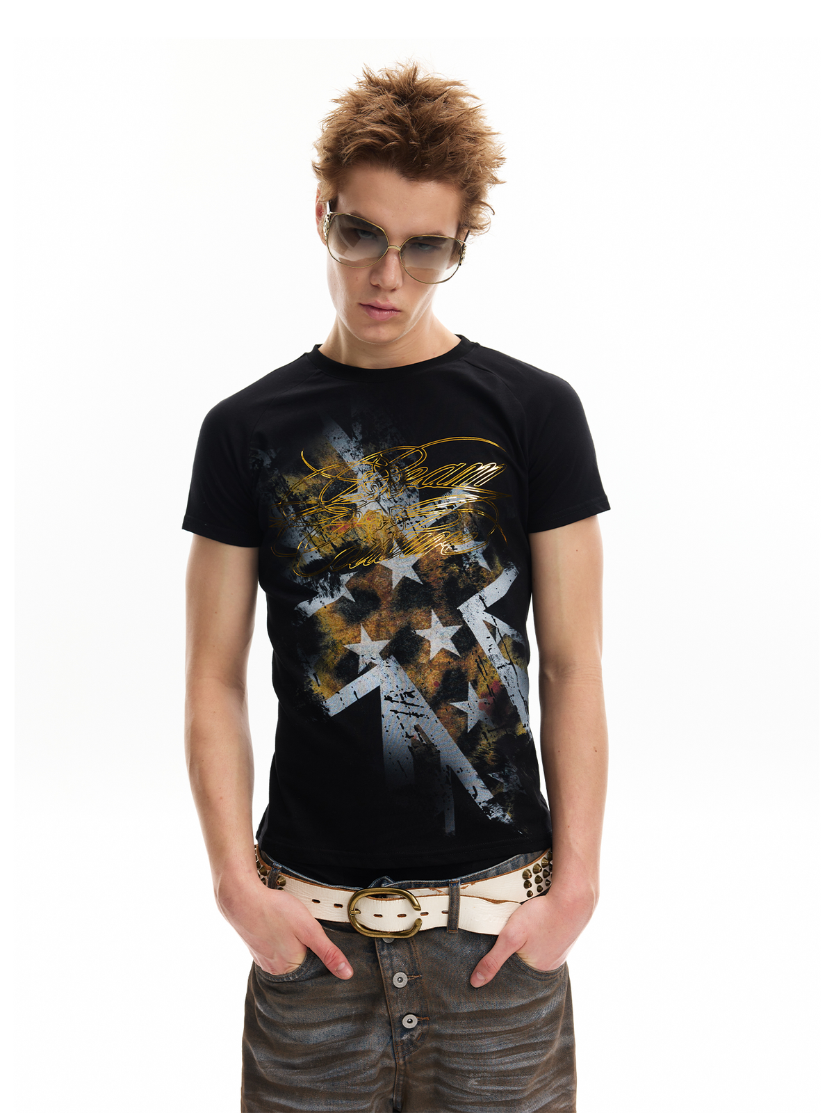 LEOPARD PRINT IRON-ON T-SHIRT