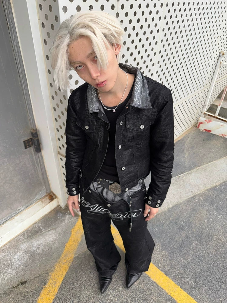 BRUSHED SILVER DENIM JACKET