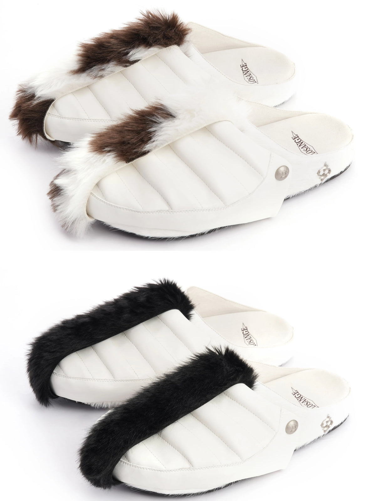 COMMUTER HORSEHAIR HALF SLIPPERS