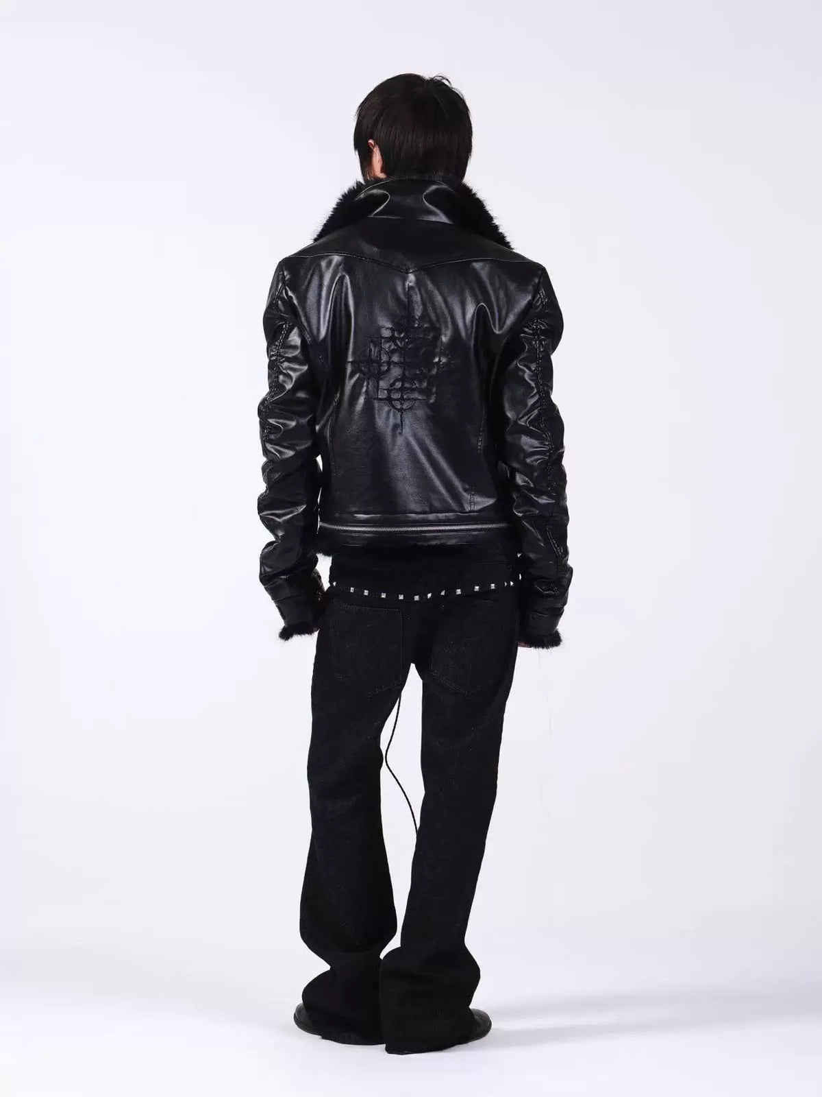 FUR-TRIMMED BOMBER JACKET