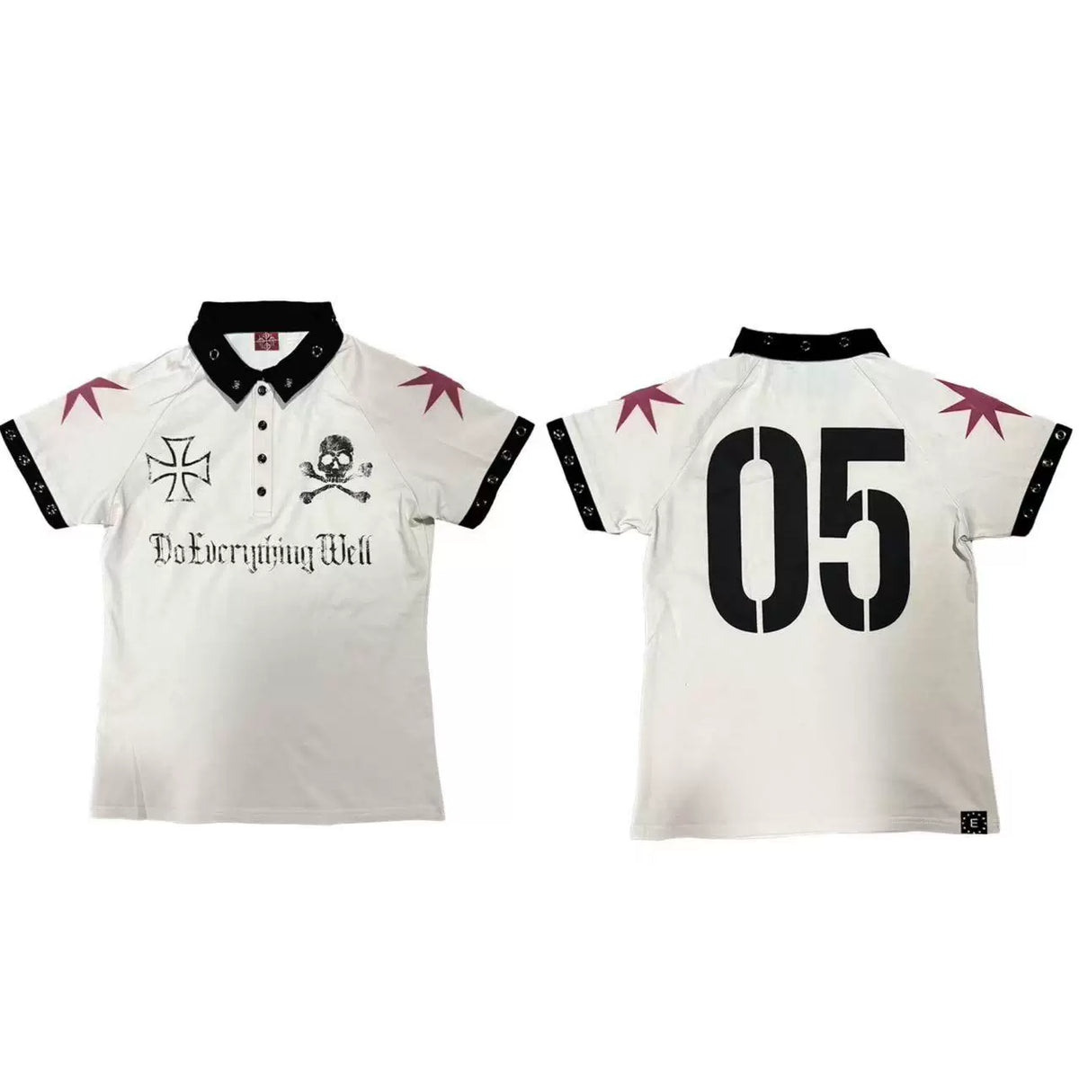 VINTAGE SKULL GRAPHIC POLO SHIRT