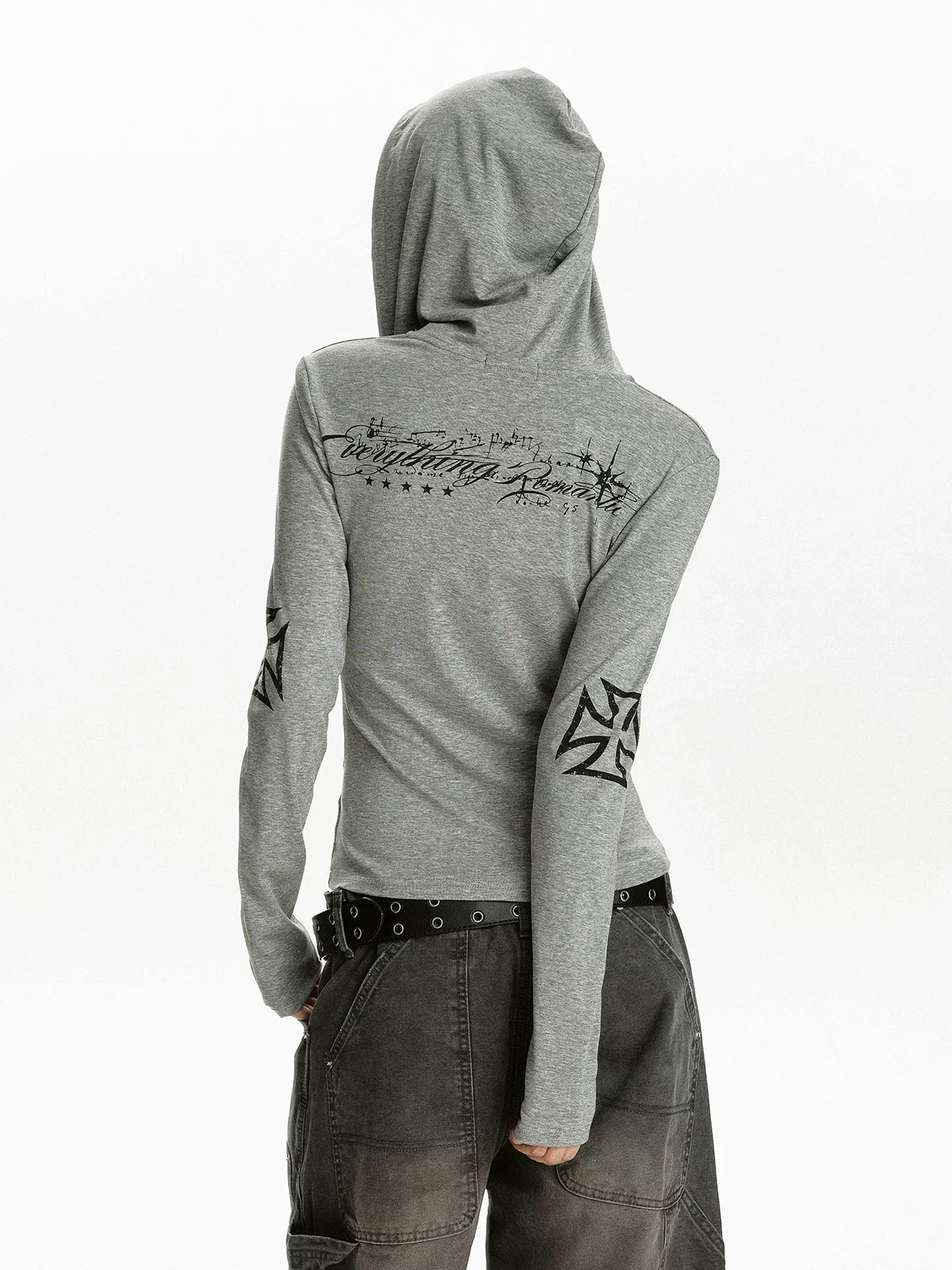 RETRO GOTHIC HOODED T-SHIRT