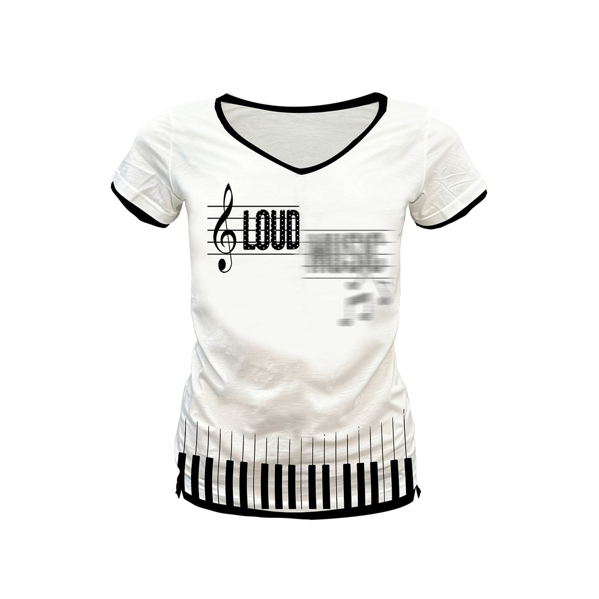ポルカドットスリムTシャツ