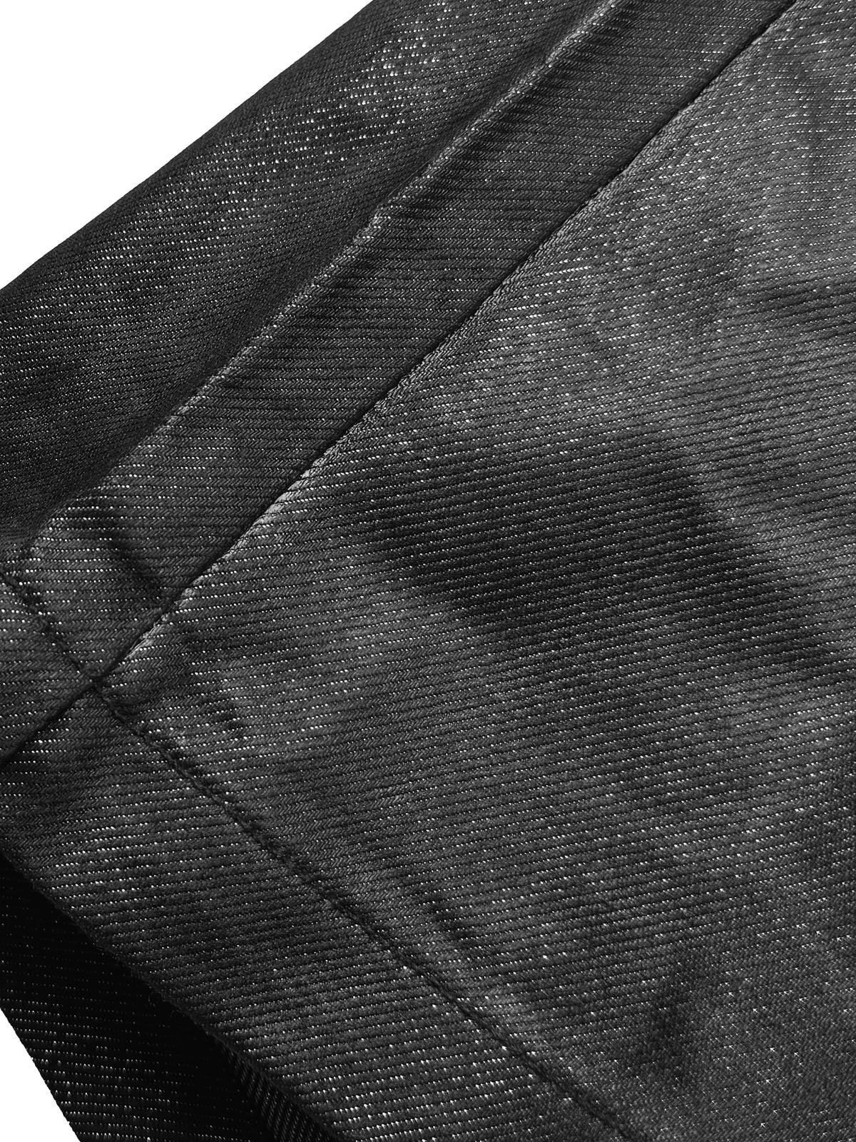 GLOSSY SILVER SILK PANTS
