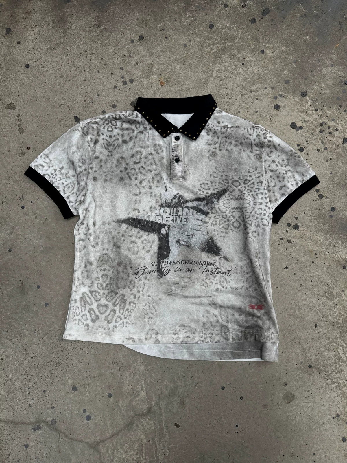 LEOPARD PRINT POLO SHIRT