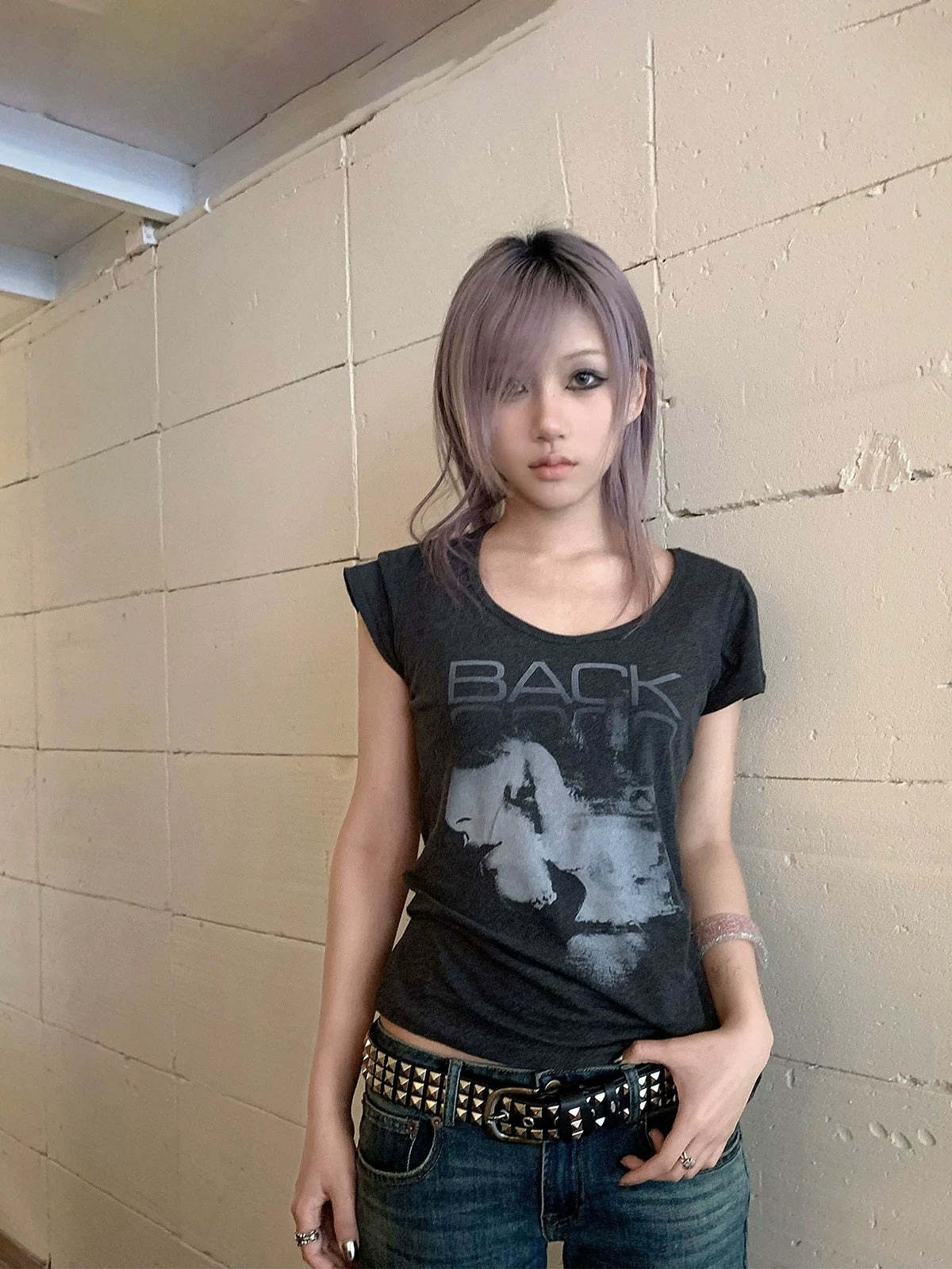 VINTAGE CASHMERE U-NECK TEE