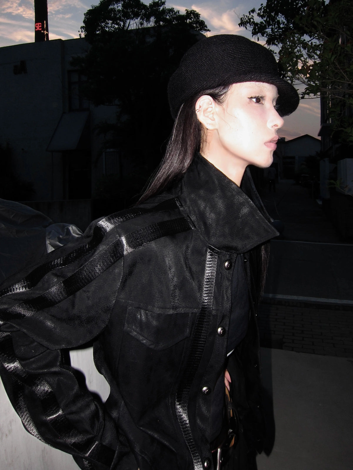 VASCULAR BLACK LEATHER JACKET