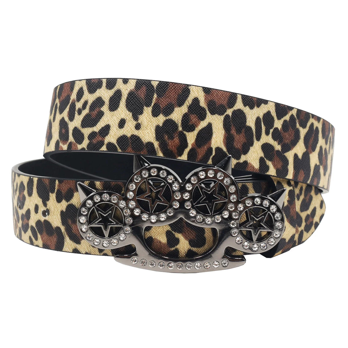 PUNK LEOPARD PRINT BELT