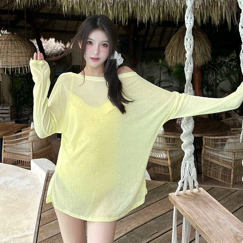 SHEER SUMMER BEACH T-SHIRTS