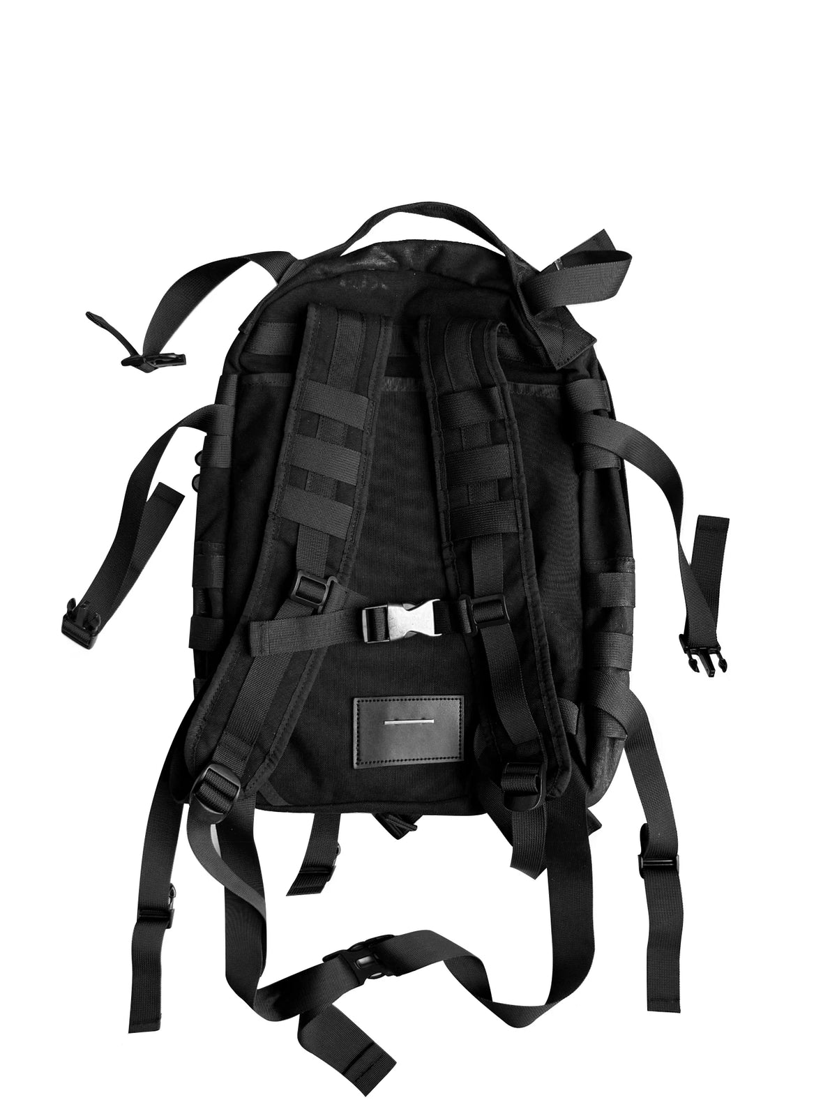 CRACKLE COATED NYLON BACKPACK