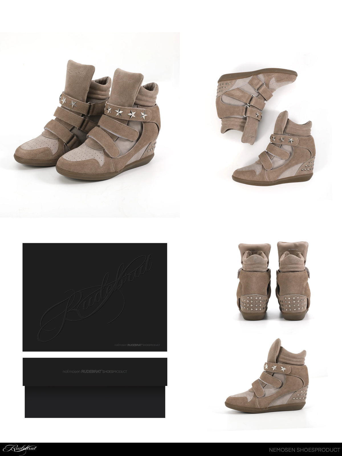 RETRO RIVET PLATFORM SNEAKERS