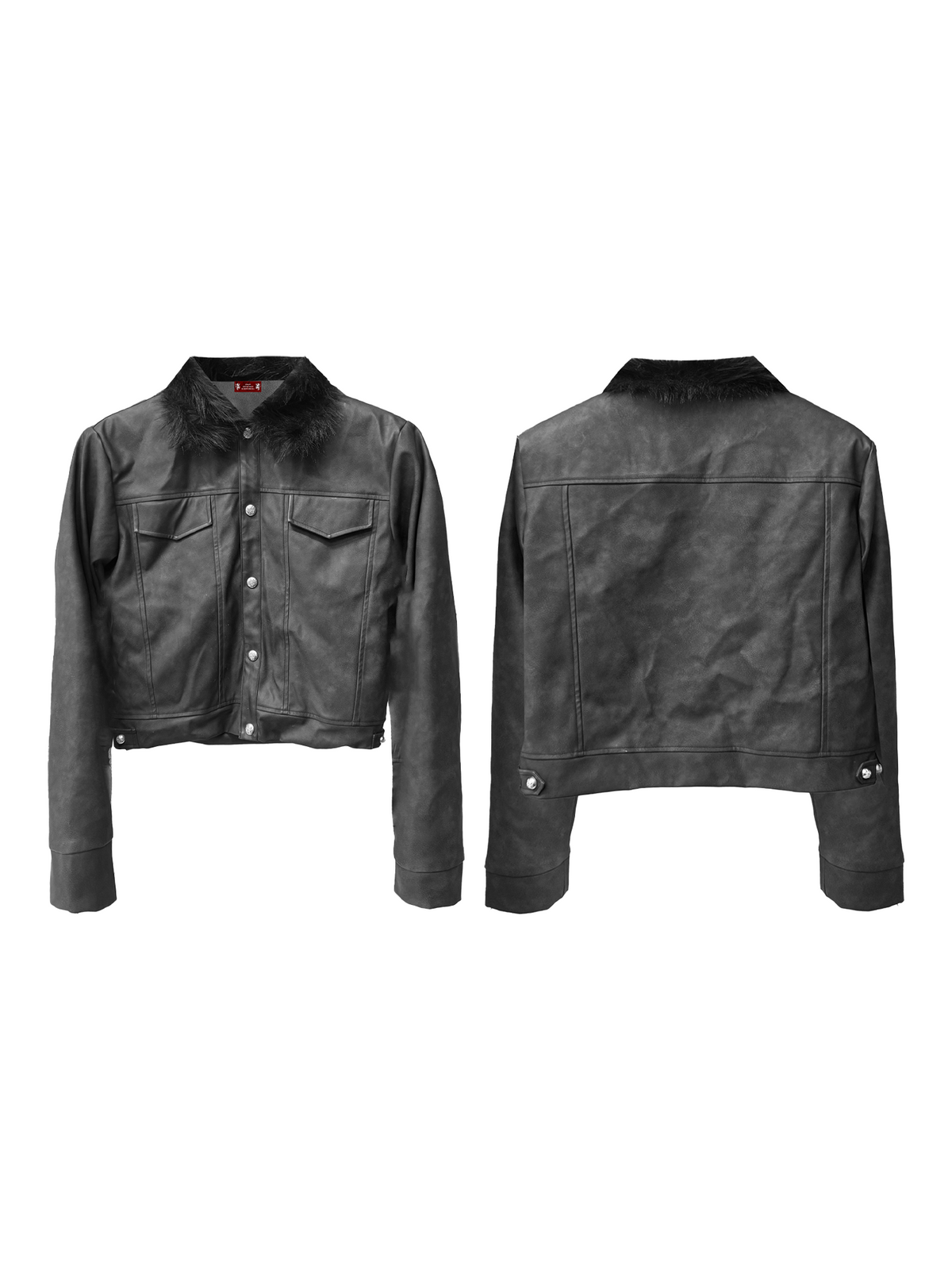 FUR COLLAR SHORT DOWN JACKET