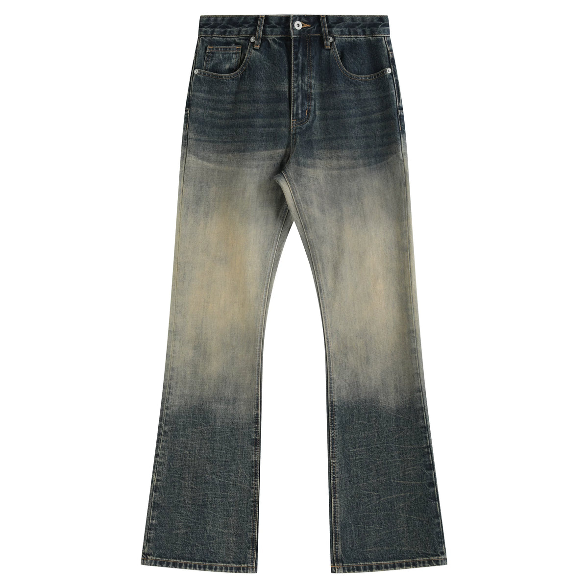 WASHED GRADIENT MUD DYE JEANS