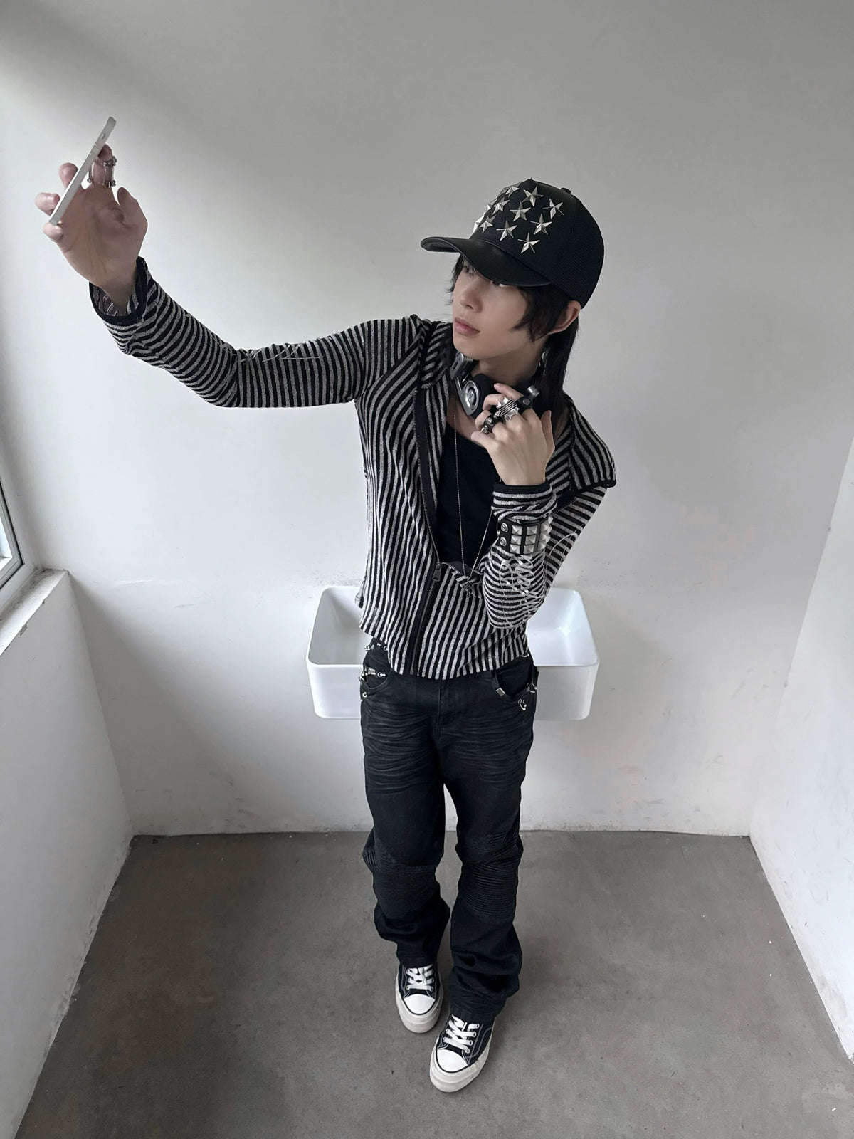 CUBIC RIPPLE WAX PANTS