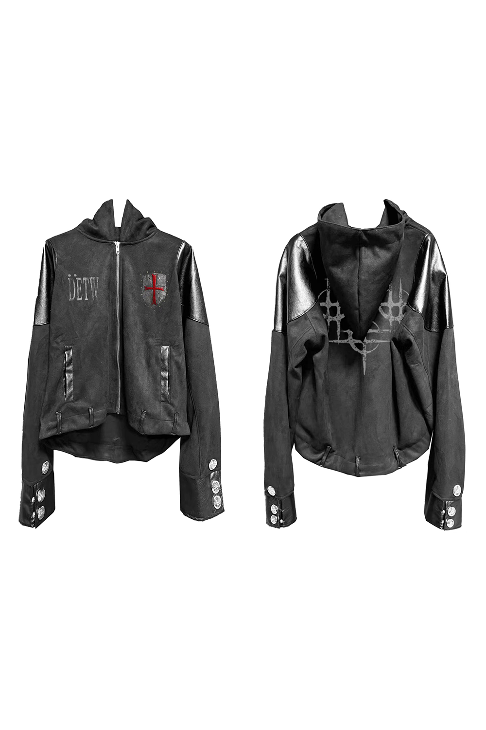 DECONSTRUCTED ARMOR ZIPPER JACKET