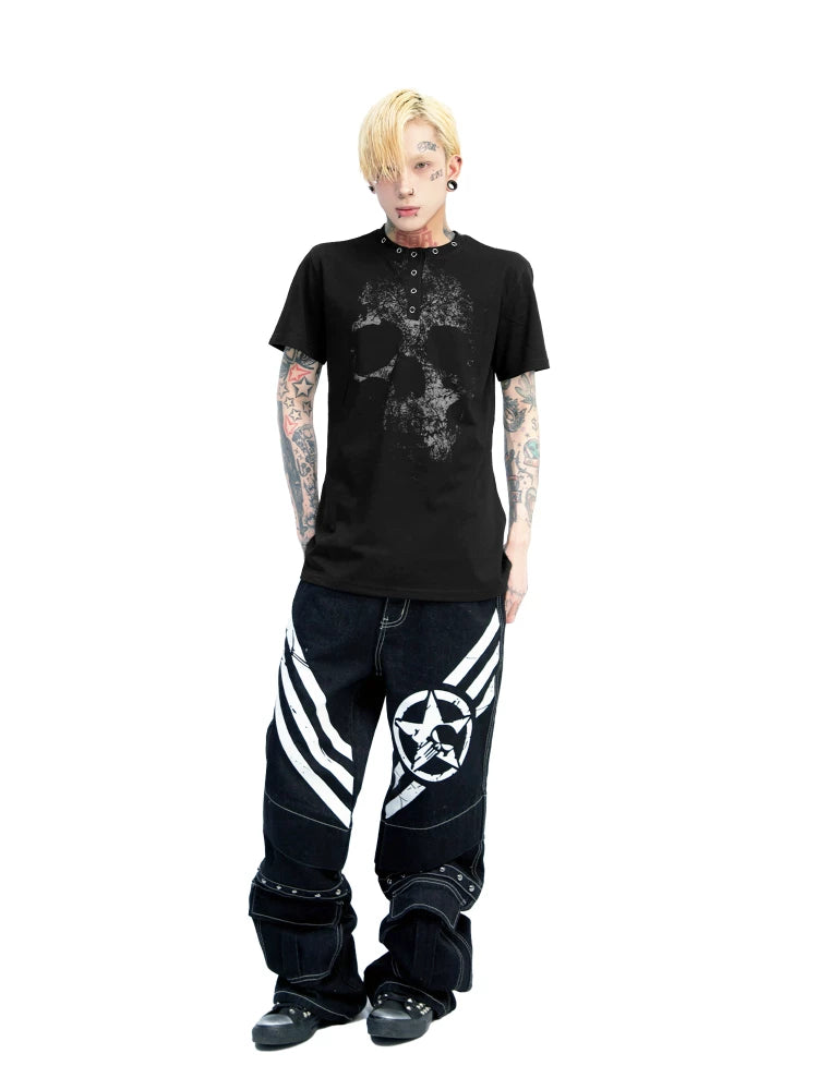 SLIM METAL BUCKLE T-SHIRT