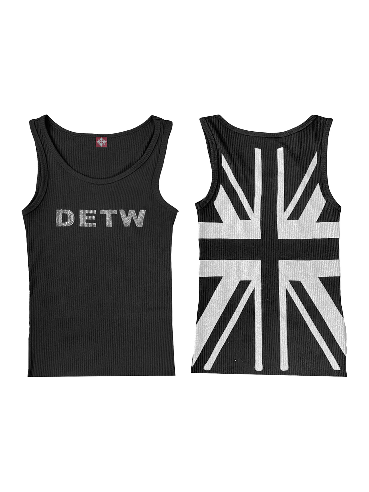 GLITTER FLAG SLIM T-SHIRT