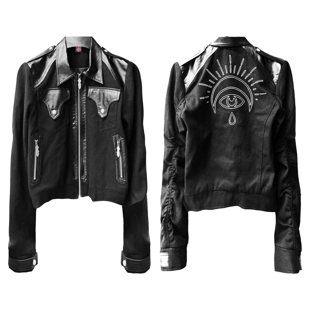 EMBROIDERED WAXED CANVAS JACKET