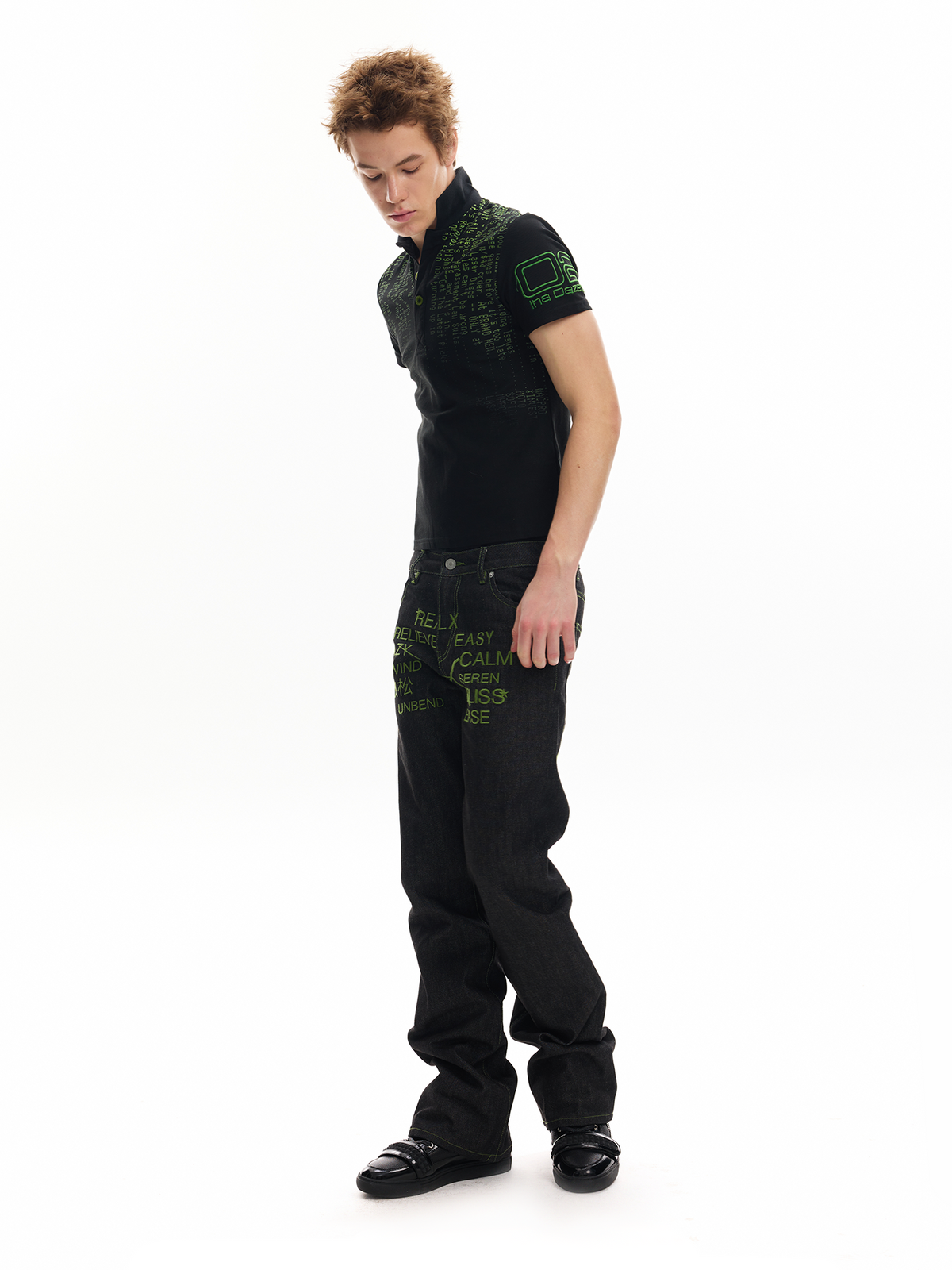 GRADIENT PRINT POLO SHIRT