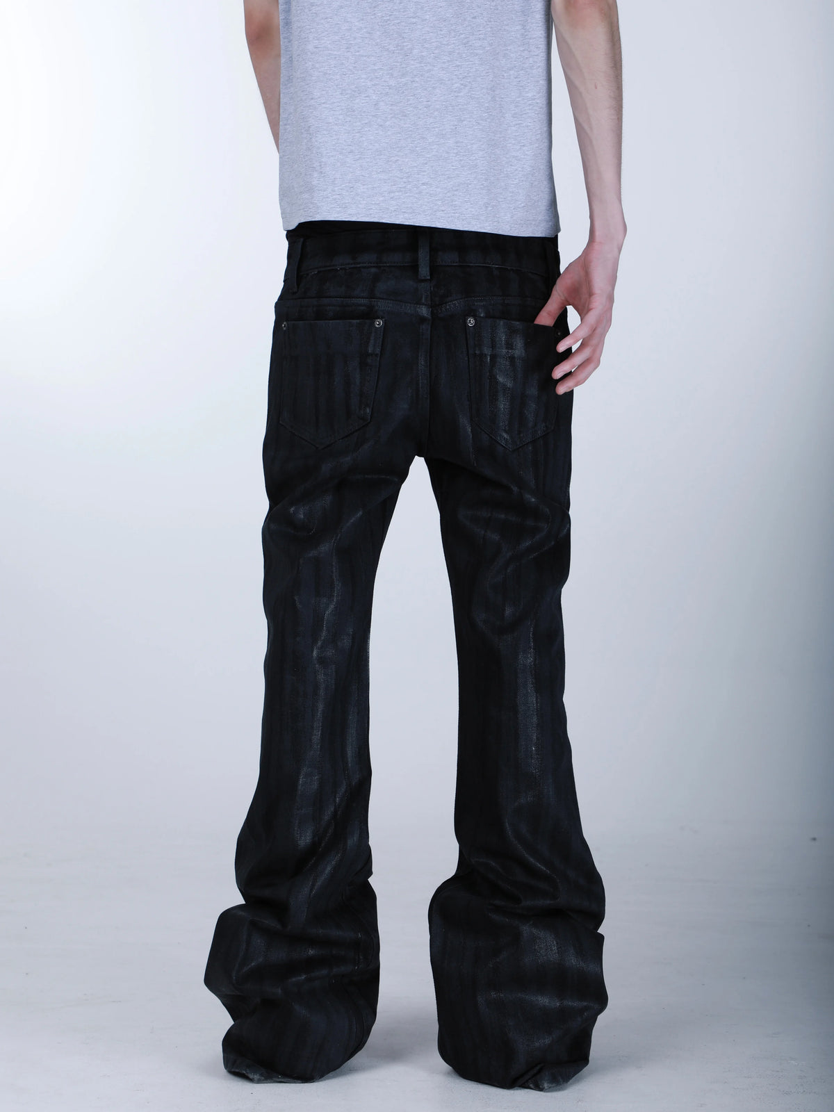 BAMBOO PATTERN SLIM FIT JEANS