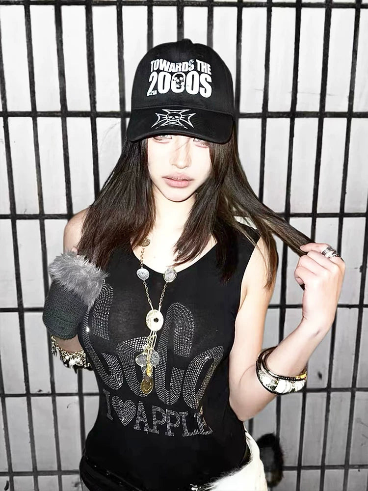 SKULL PRINT CASUAL CAP