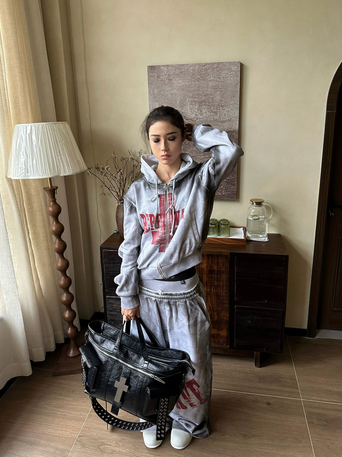 REBEL WAVE SLOGAN HOODIE