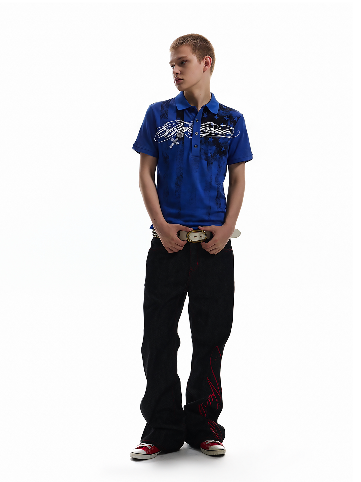 PATRIOTIC ASIAN STREETWEAR POLO SHIRT