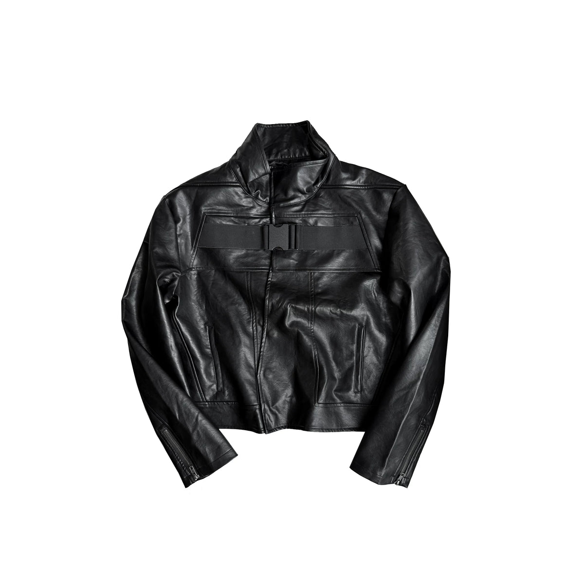 ASYMMETRIC LEATHER JACKET
