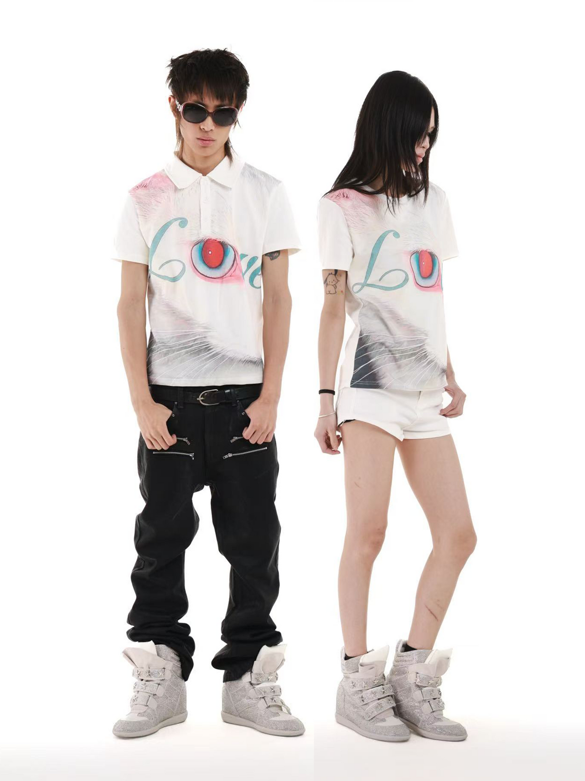 SPIRIT CAT ALL-OVER PRINT POLO