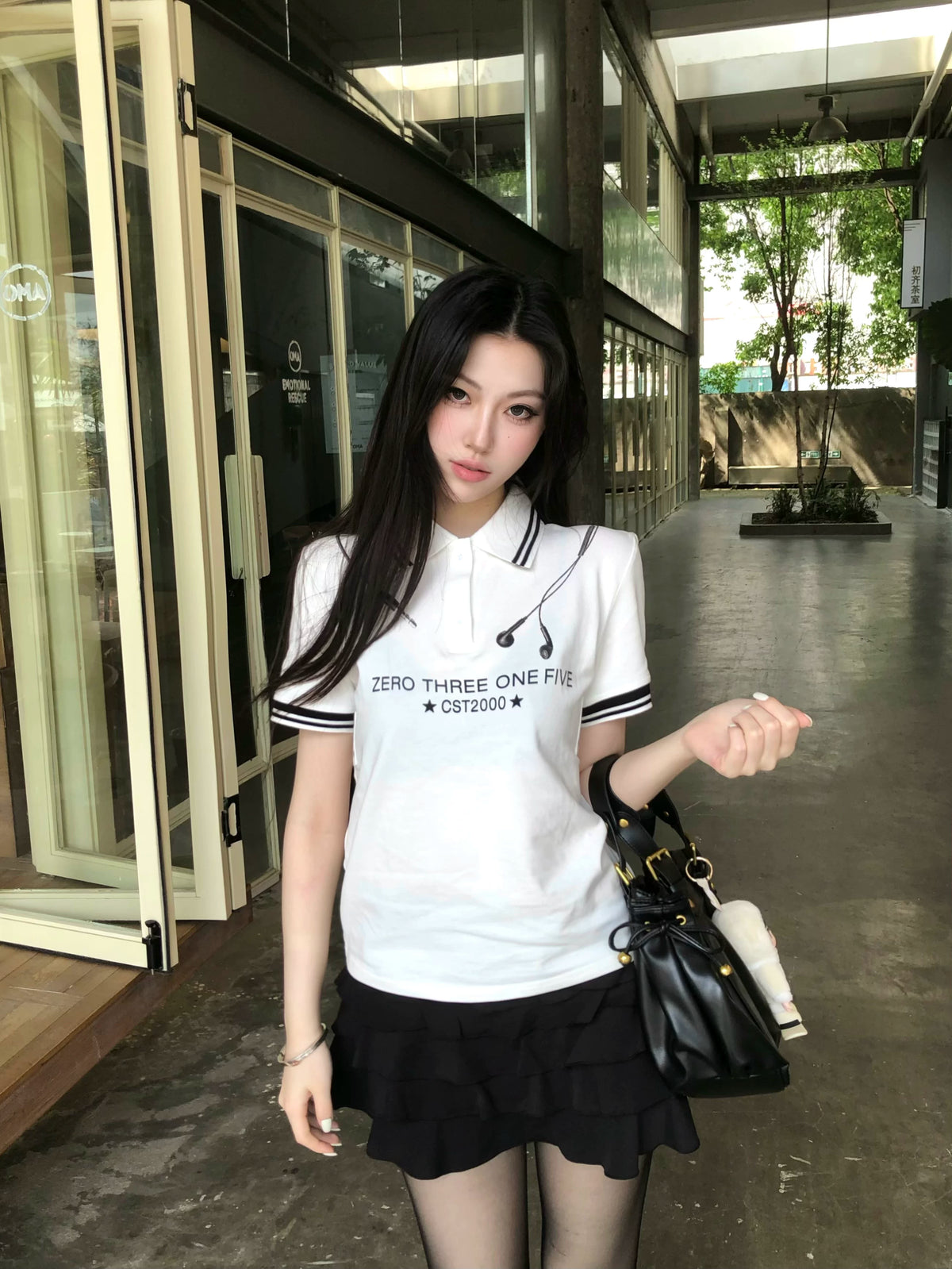 3D COLOR COLLISION POLO SHIRT