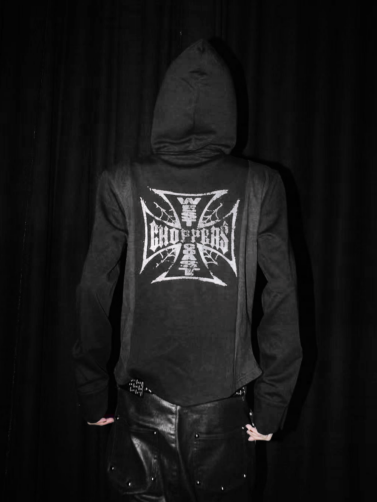 GOTHIC HOODED SWEATER JACKET