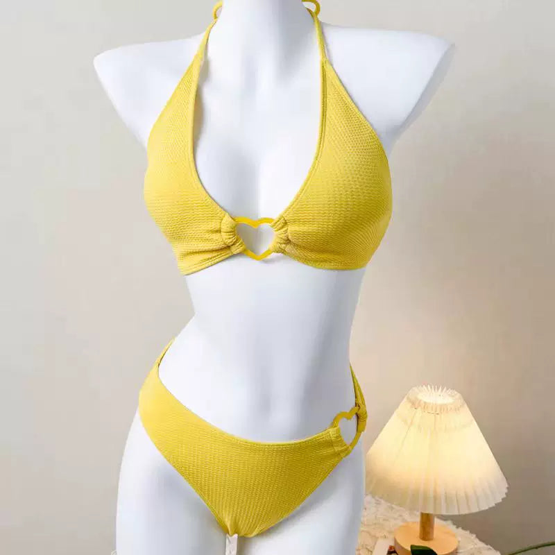 LEMON YELLOW MODEST SWIMWEAR SET