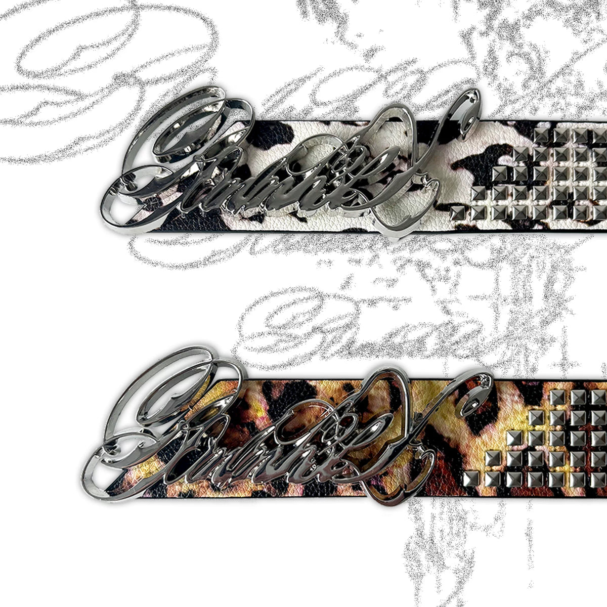 LEOPARD RIVET BELT WITH VISION SYSTEM