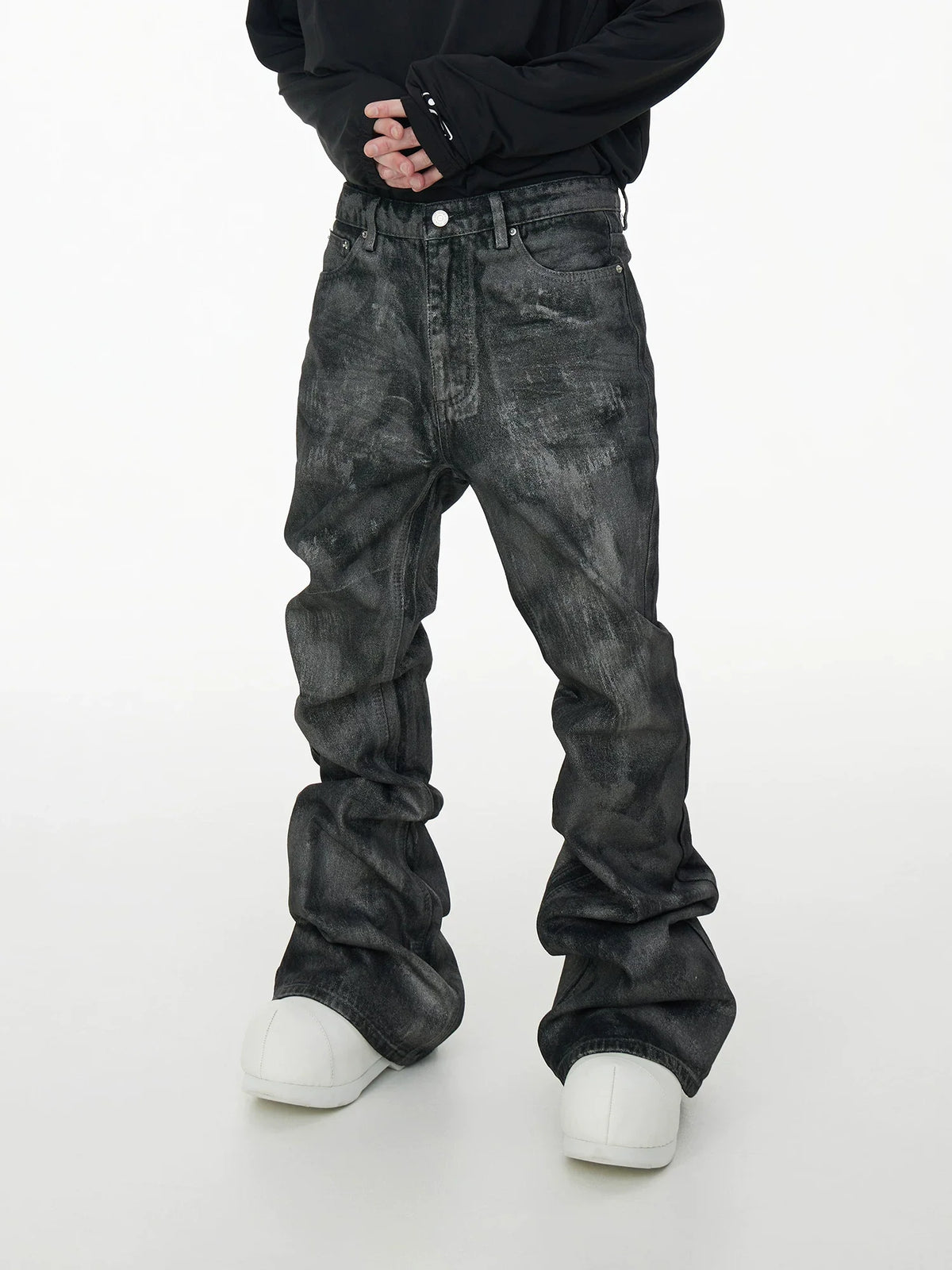 SLIM GLITTER FLARE JEANS