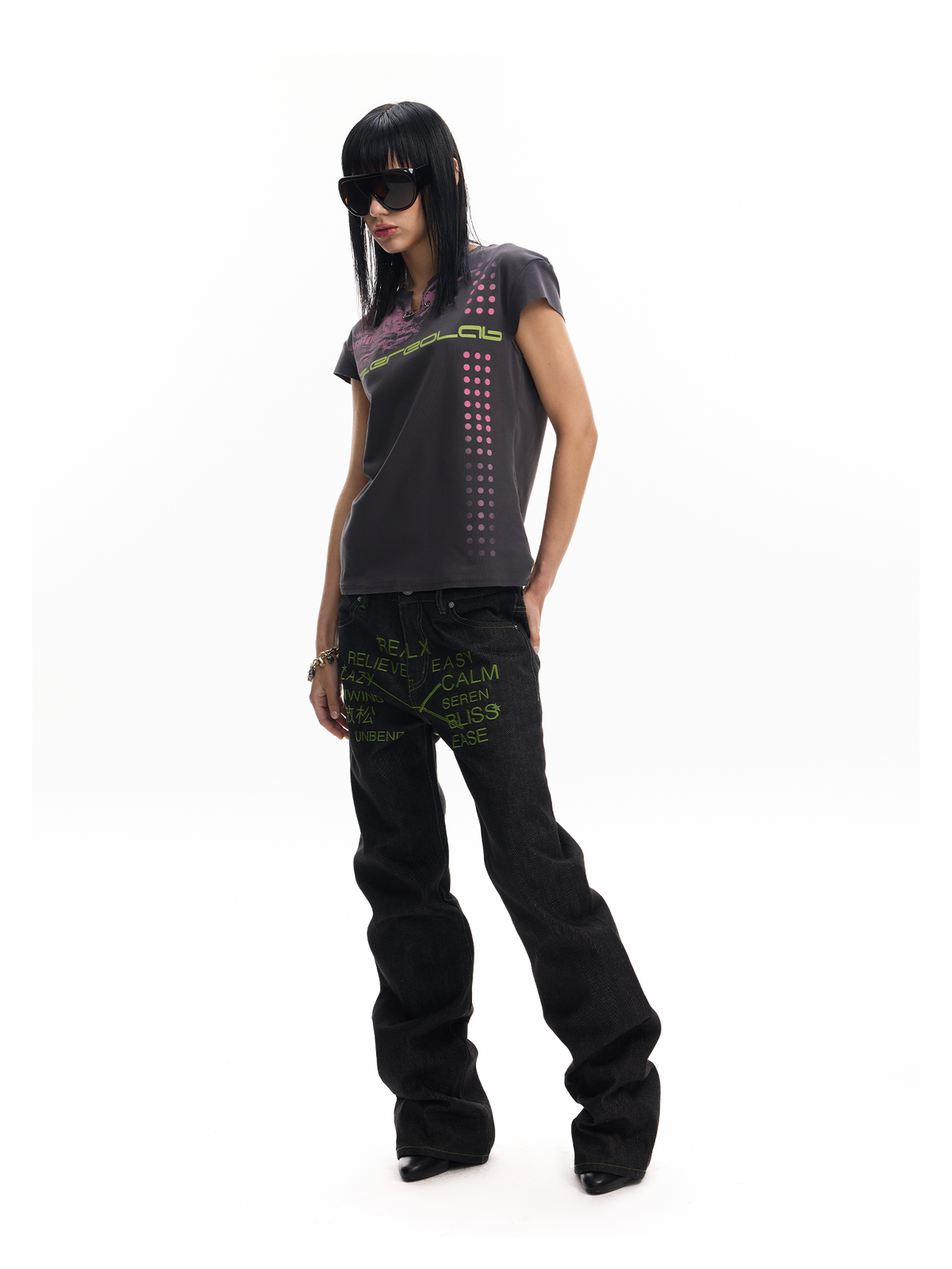 HIGH DENSITY EMBROIDERED PANTS