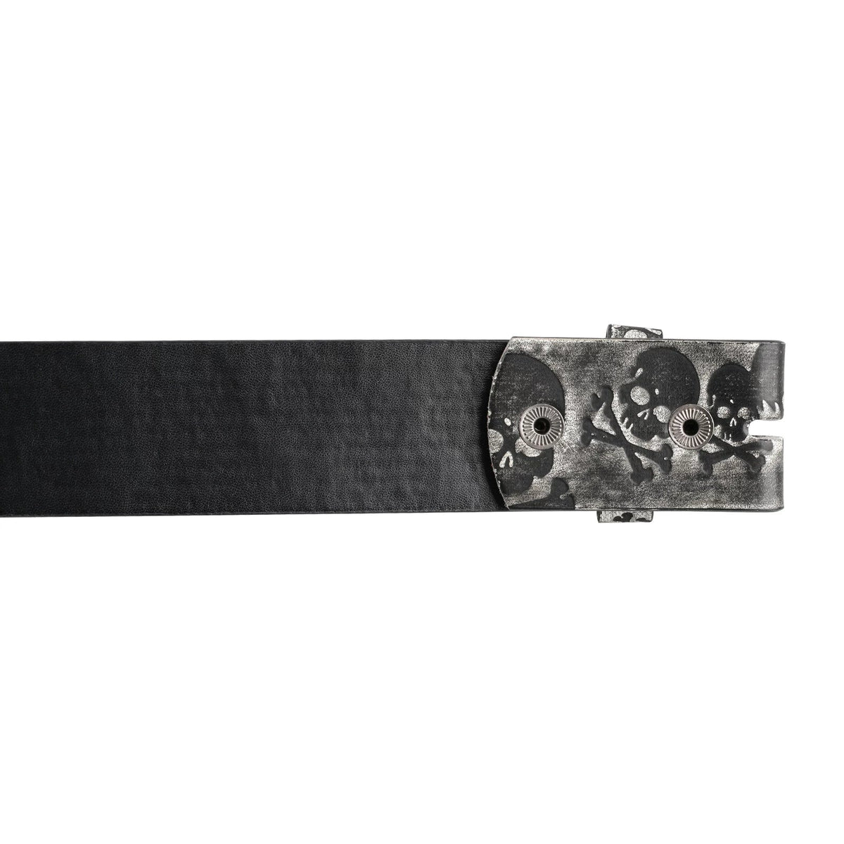 SKULL BUCKLE PU BELT
