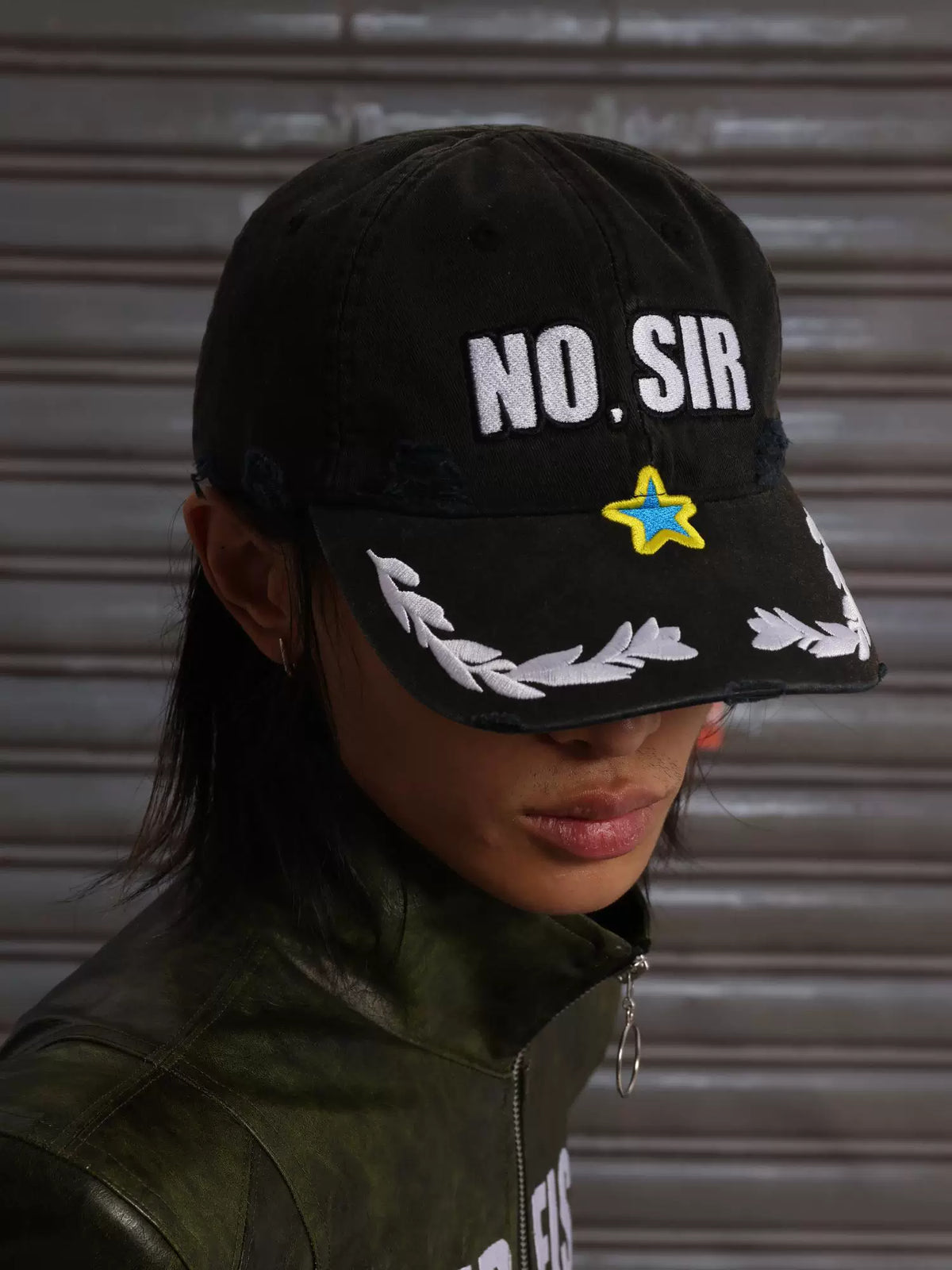 REBEL SLOGAN BASEBALL CAP