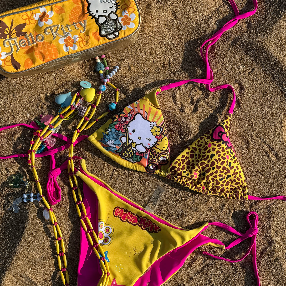CUTE KITTY CAT BIKINI SET