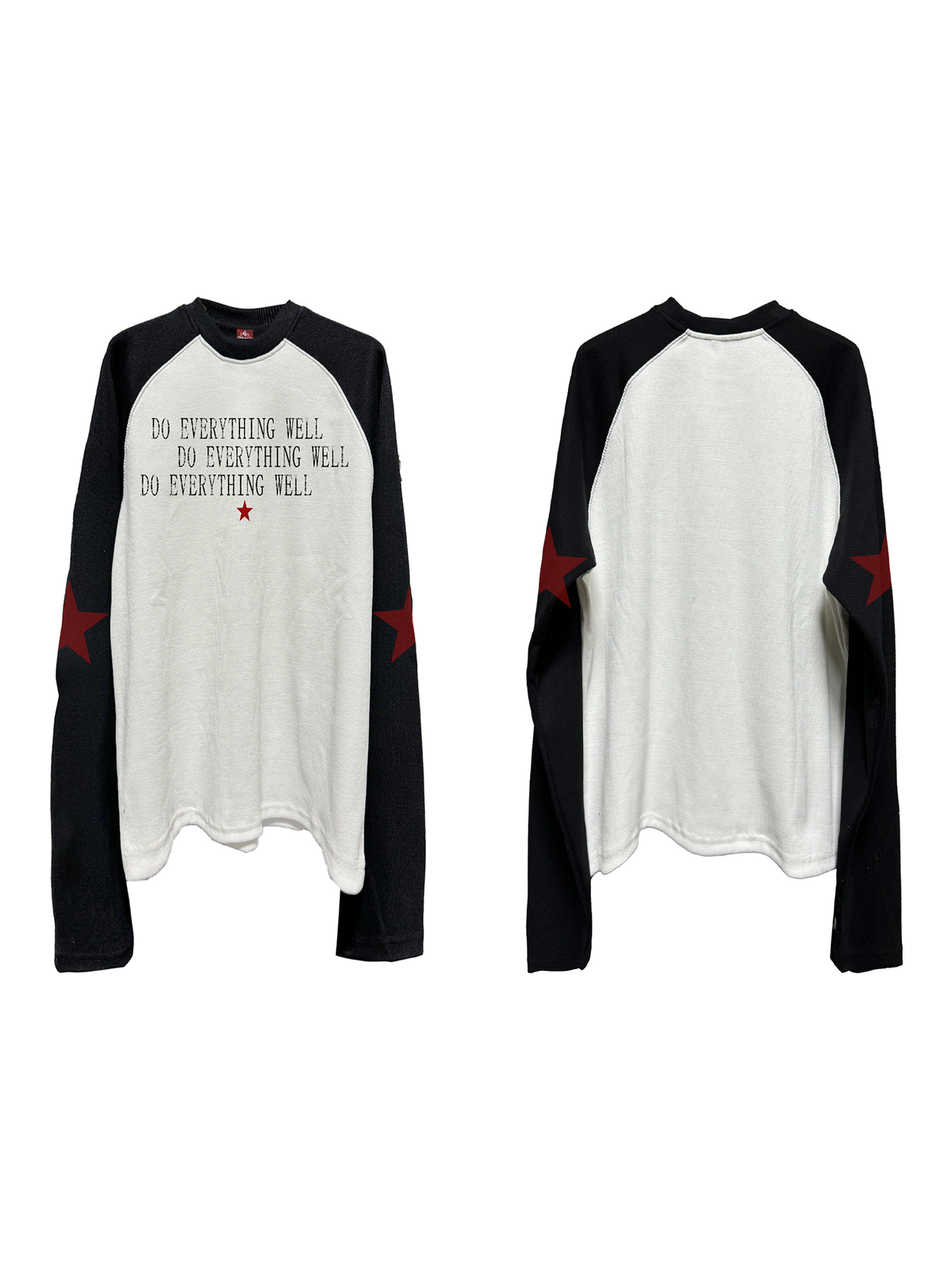 THREADED BLACK AND WHITE TEE