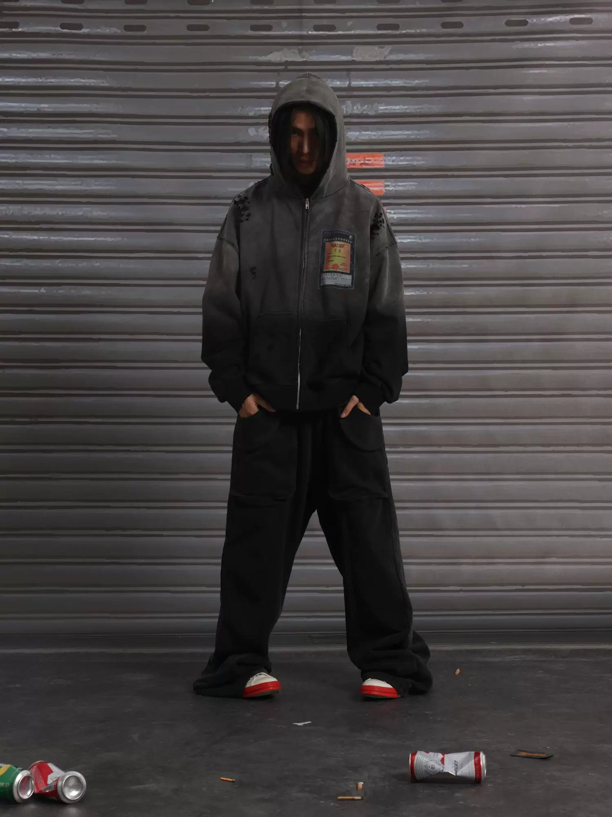 WASHED-OUT STREETWEAR HOODIE