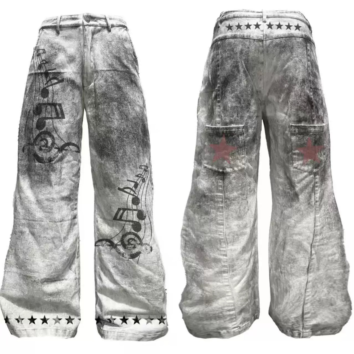 WASHED CLAY-DYED CASUAL PANTS