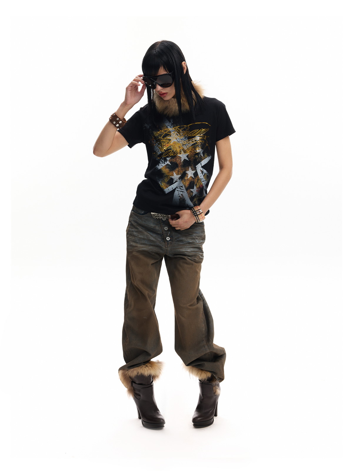 LEOPARD PRINT IRON-ON T-SHIRT