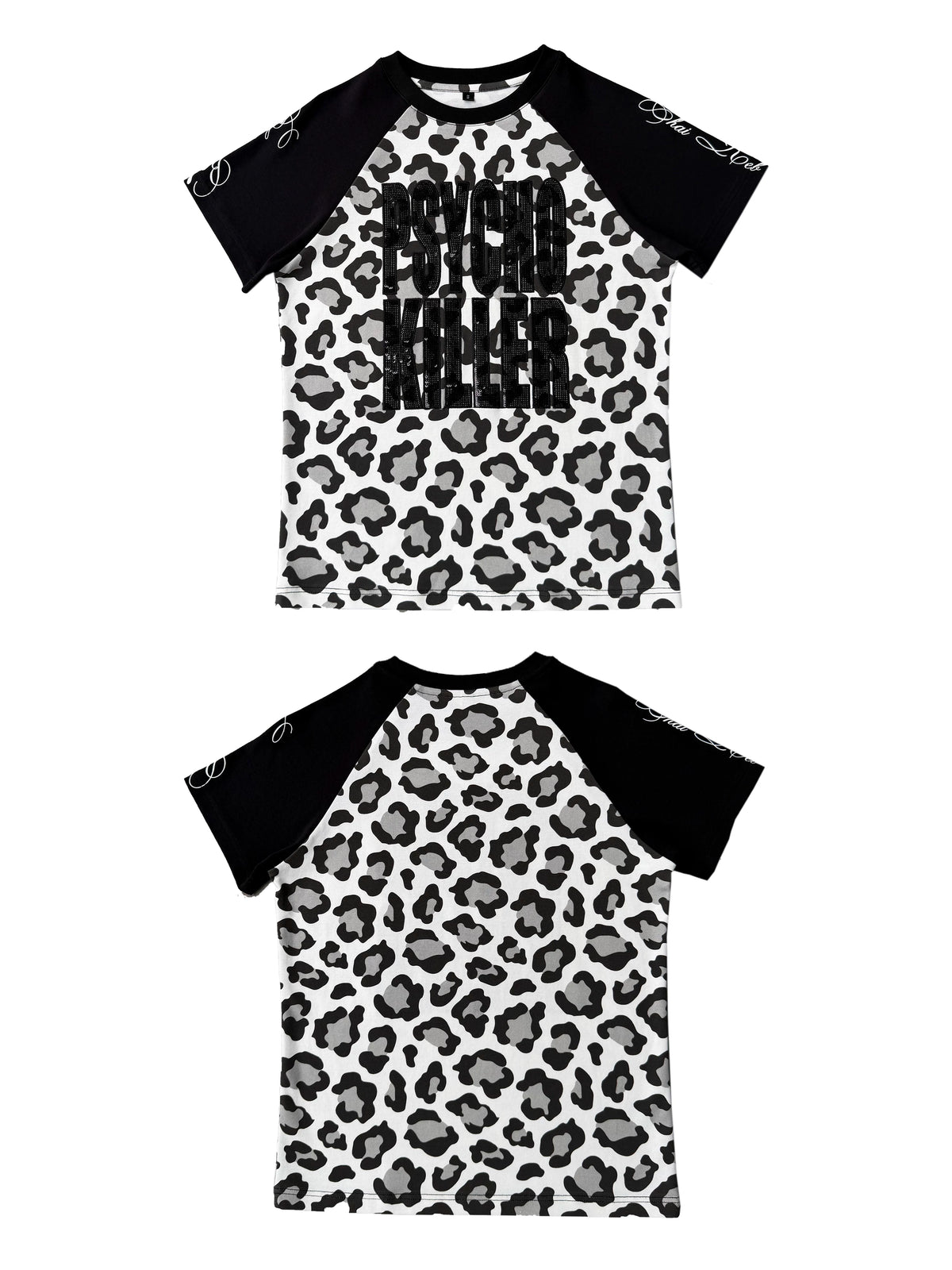 LEOPARD PRINT SEQUIN T-SHIRT