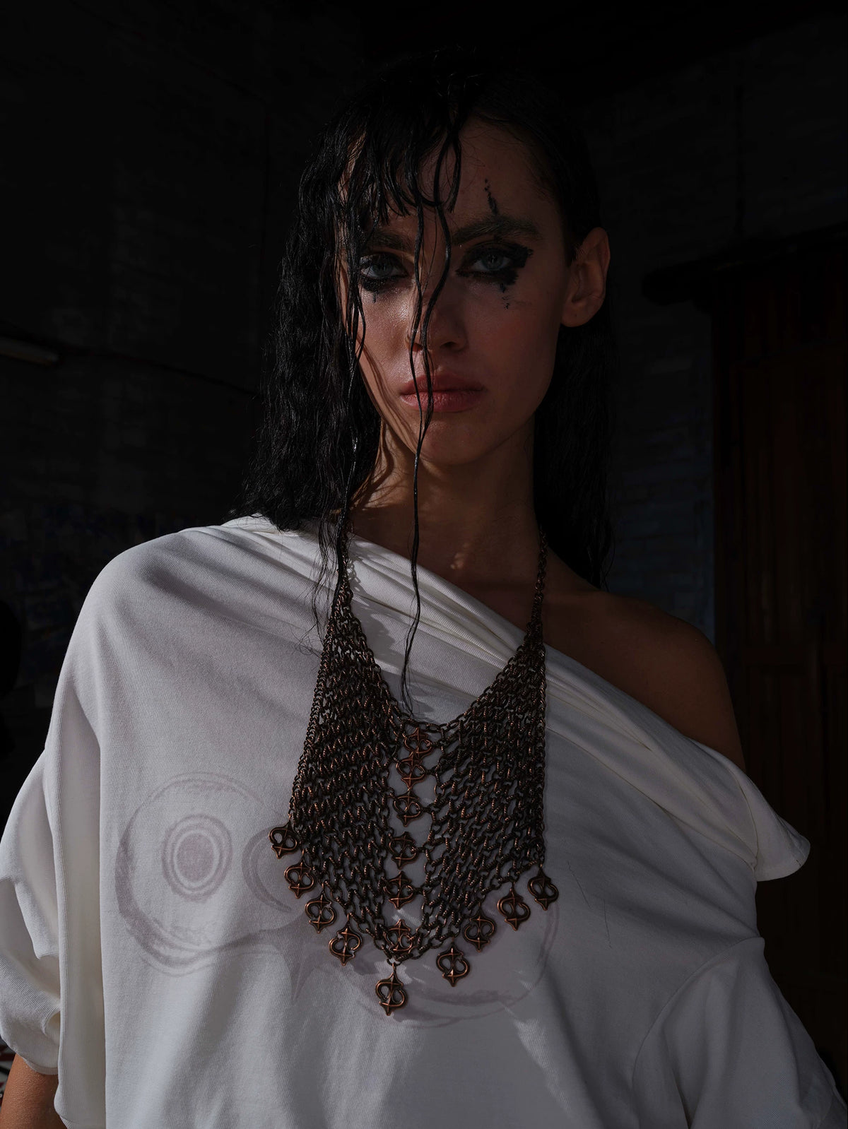 SPARKLER MESH CHAIN PANTS NECKLACE