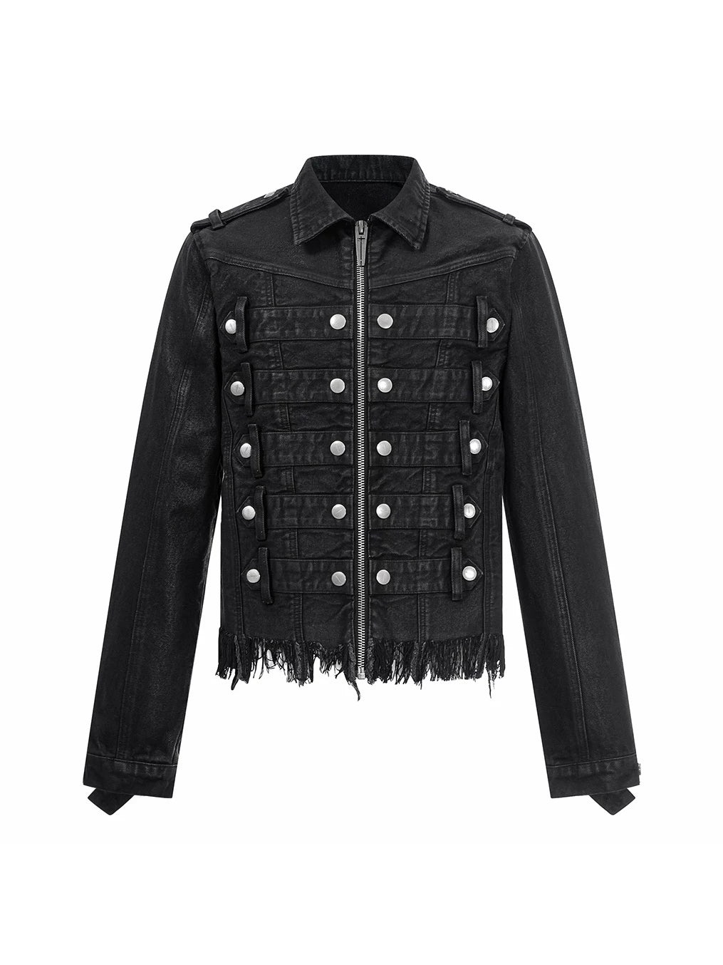 DESTRUCTED WAX DENIM JACKET