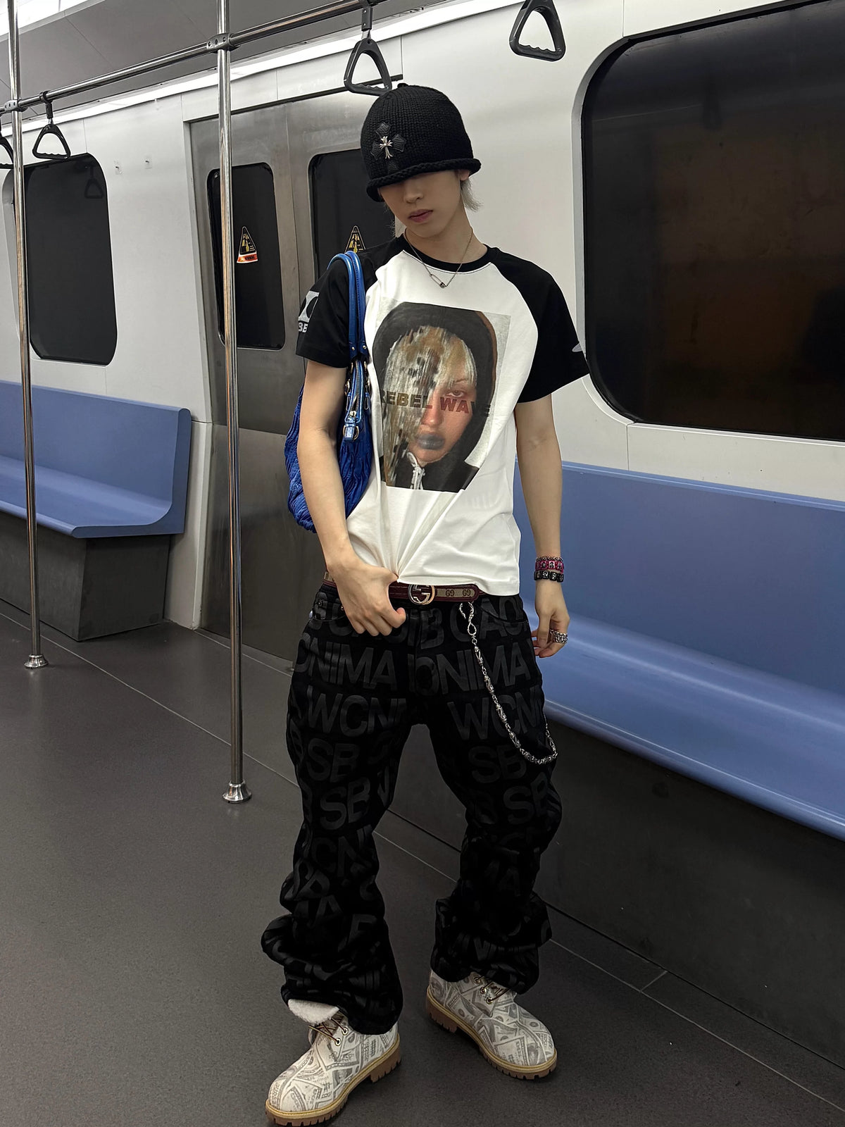 WAVE PORTRAIT PRINT TEE
