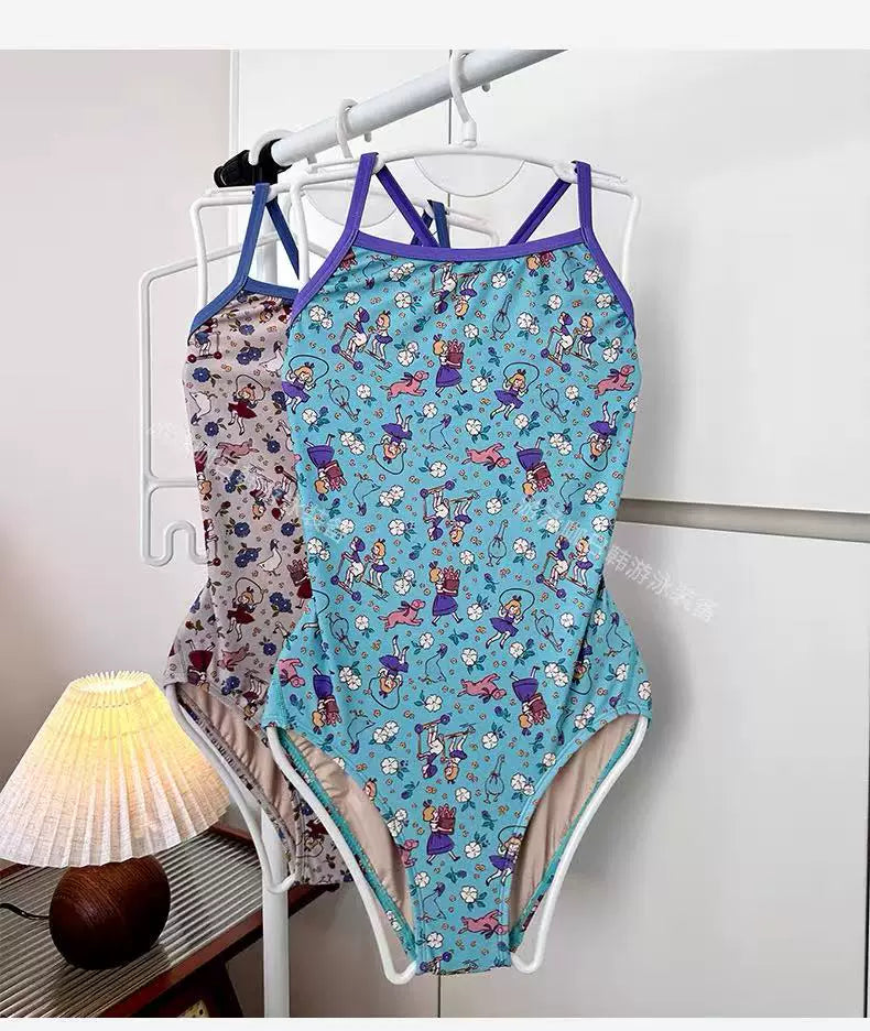 CARTOON PRINT SCHOOL SWIMWEAR